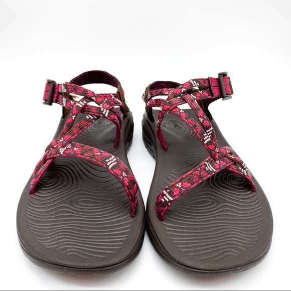 CHACO ZX/1 fuschia double strap sandals, women’s 8 - Picture 2 of 8